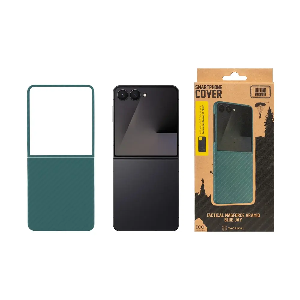 Zadní kryt Tactical MagForce Aramid pro Samsung Galaxy Z Flip7, blue jay