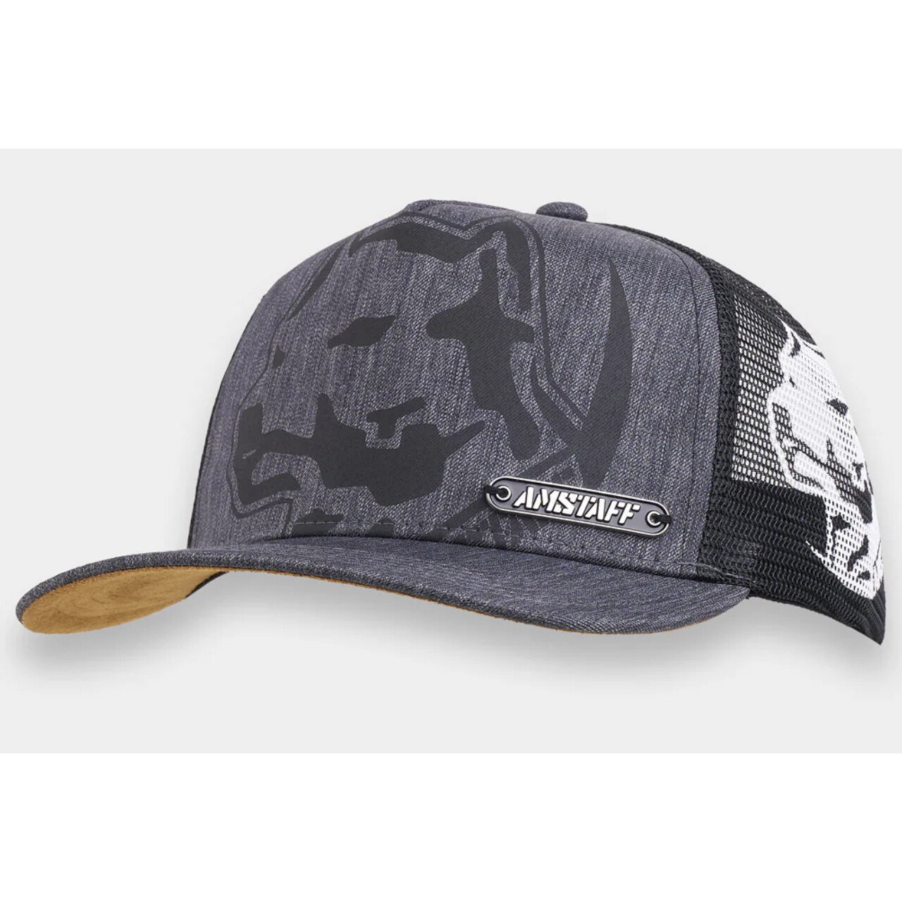 Kšiltovka Amstaff Bandog Trucker - šedá-černá