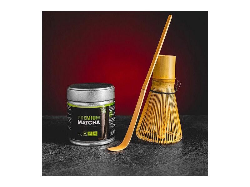 Hemp World Premium čaj Matcha 40g - set