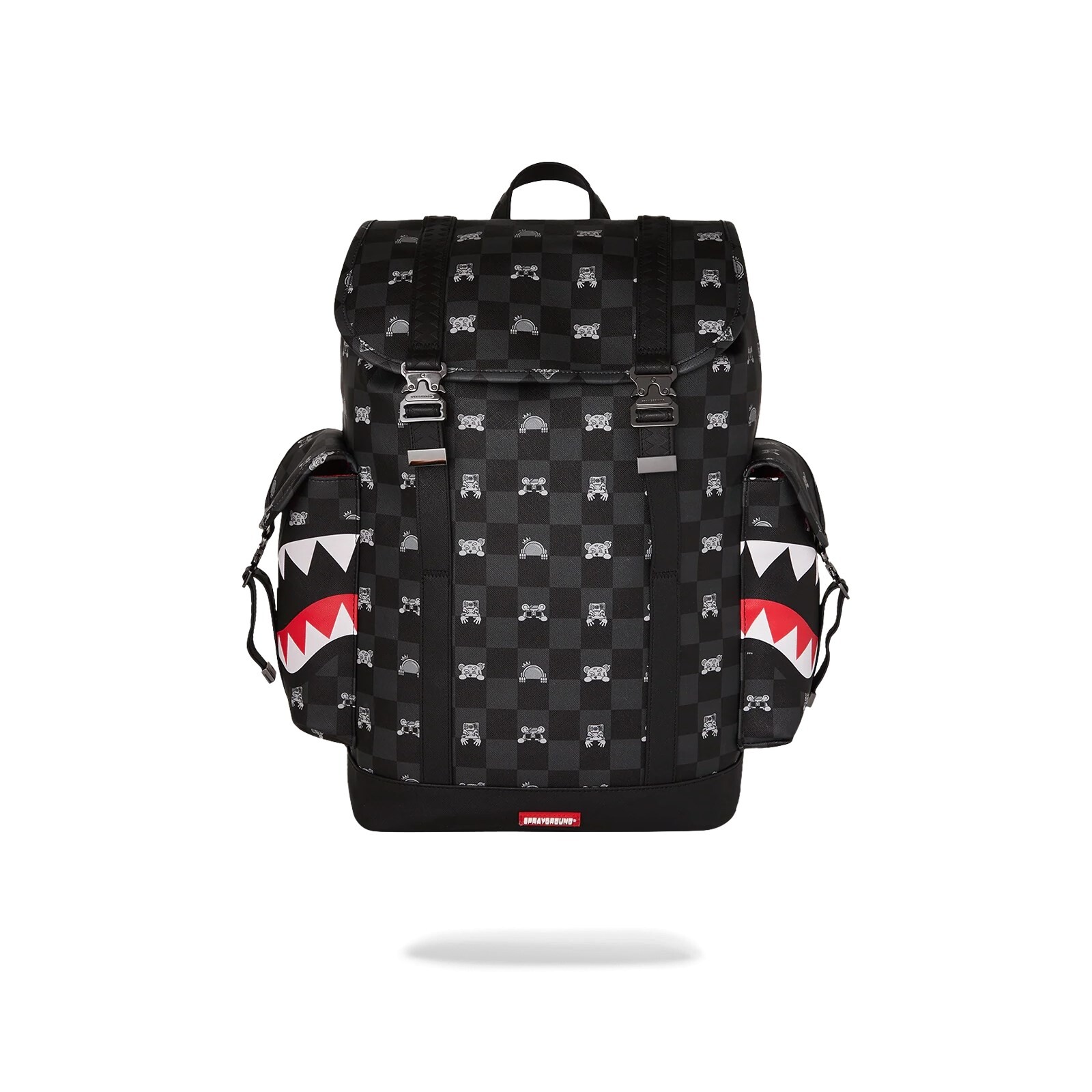 batoh SPRAYGROUND - Gray Peeking Character Check Monte Carlo Backpack (MULTI)