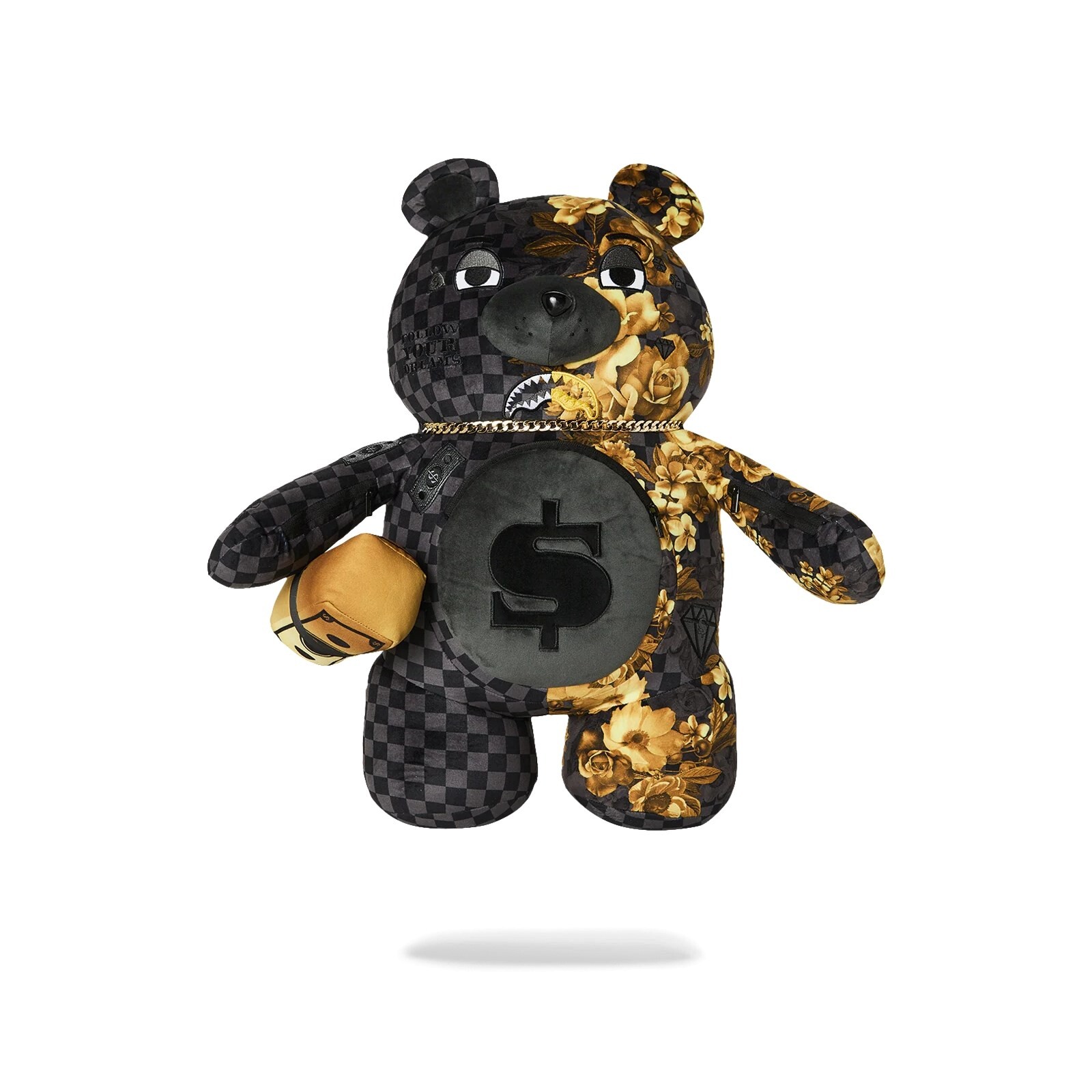 batoh SPRAYGROUND - Gold Floral Remix Moneybear Backpack (MULTI)
