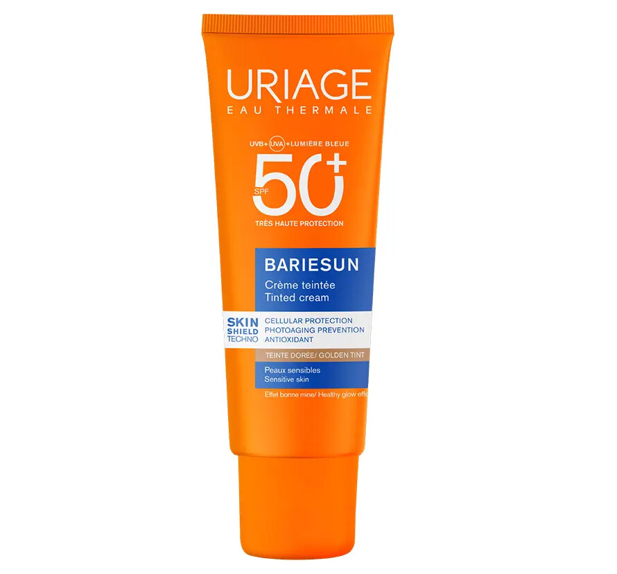 Uriage Tónovaný ochranný krém SPF 50+ Bariesun Gold Tinted Cream 50 ml