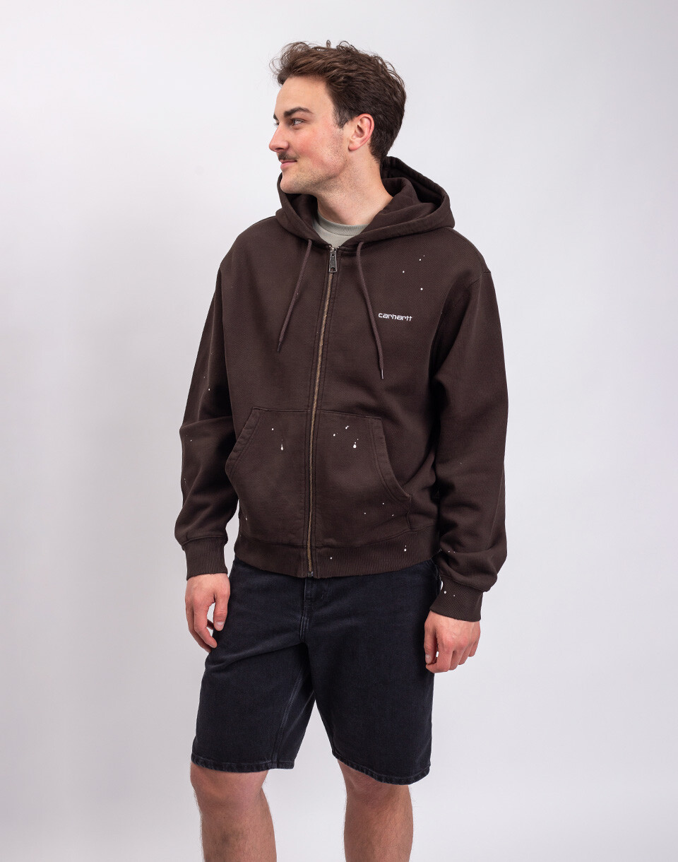 Carhartt WIP Hooded Painter Jacket Tobacco destroy wash M