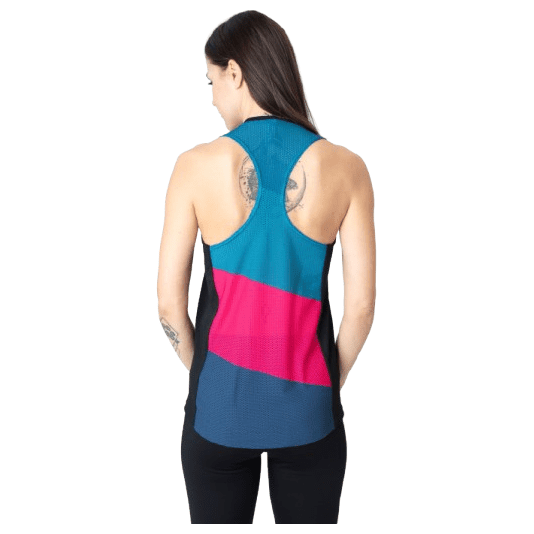Dámské tílko Drexiss Fit Stripe Pink Velikost: L / Barva: černá/modrá