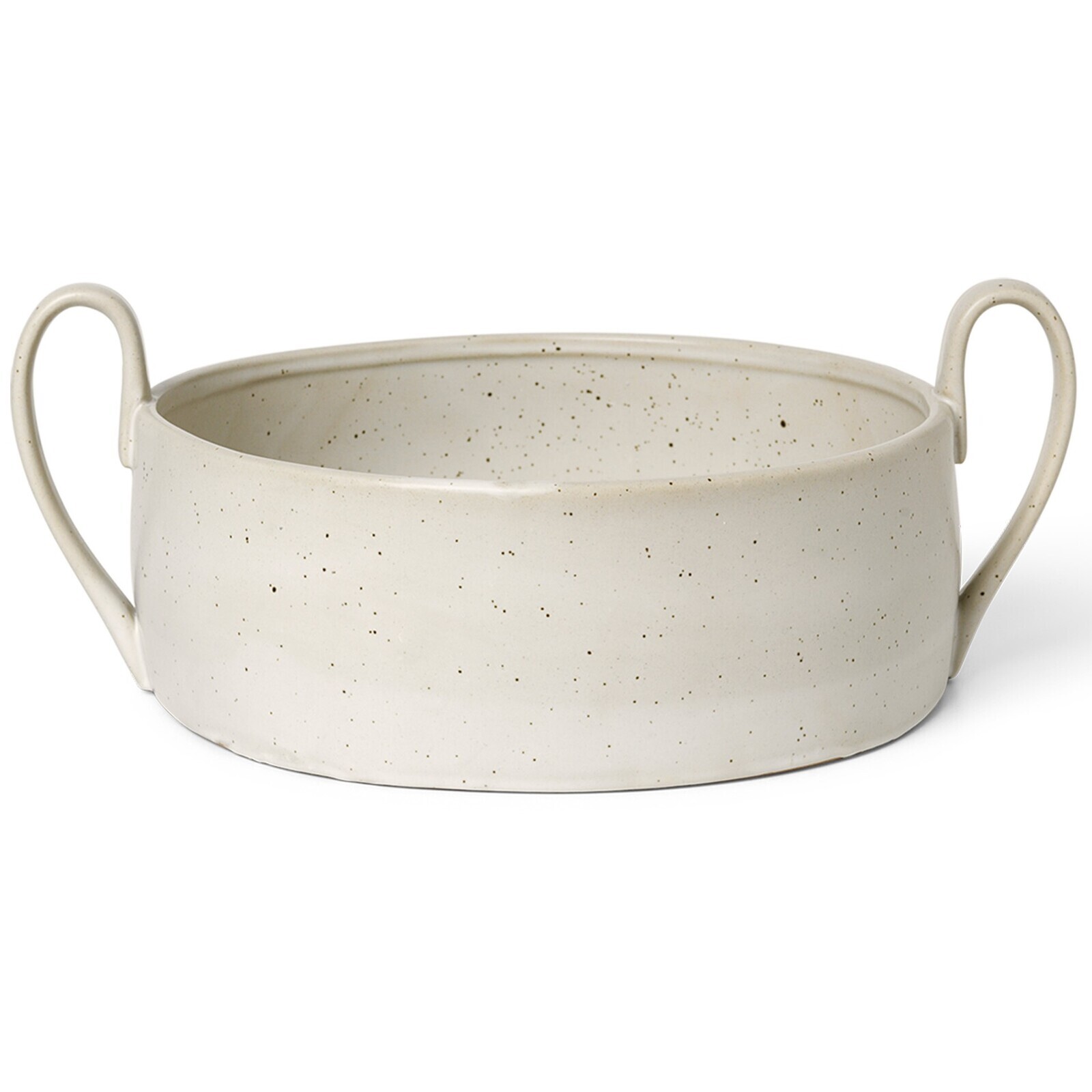 Mísa na ovoce FLOW 32 cm, bílá, kamenina, ferm LIVING