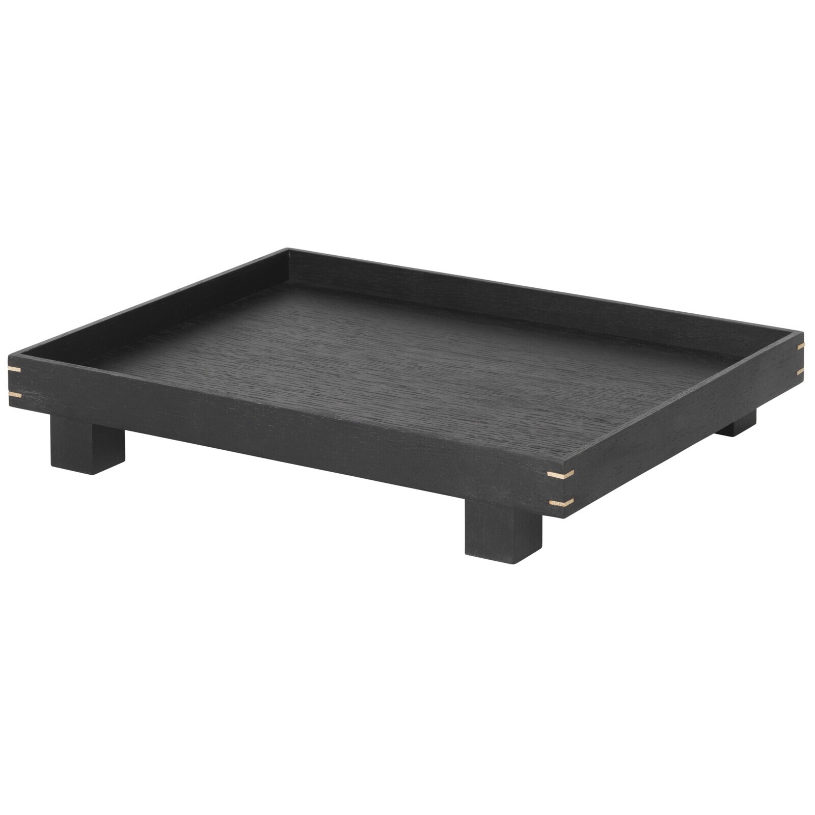 Servírovací podnos BON 36 x 28 cm, černá, dřevo, ferm LIVING