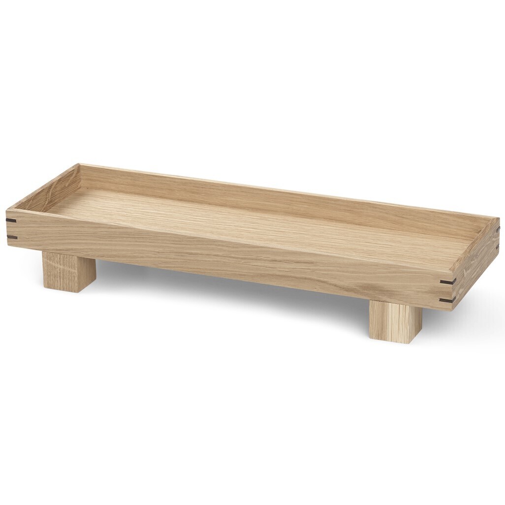 Dekorativní podnos BON 36 x 12 cm, přírodní, dřevo, ferm LIVING