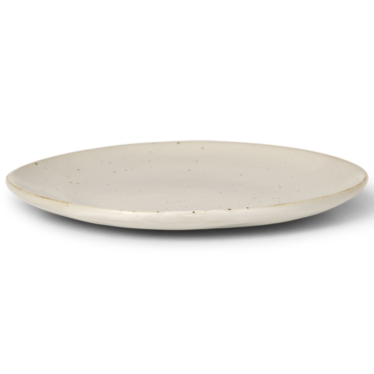 Dezertní talíř FLOW 15 cm, bílá, kamenina, ferm LIVING