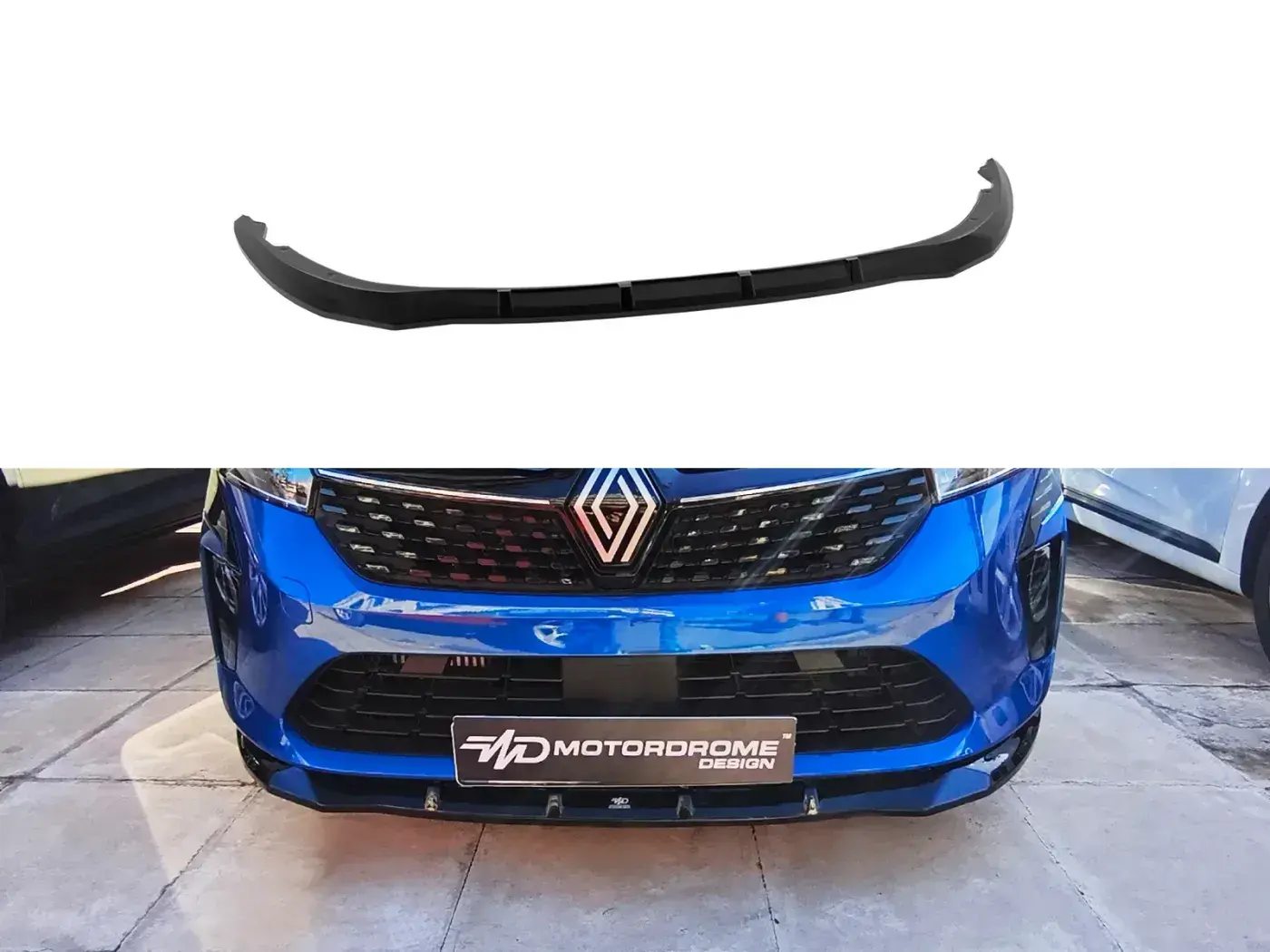 Motordrome Design Spoiler pod přední nárazník Renault Clio Mk5 FL (2023-2025)