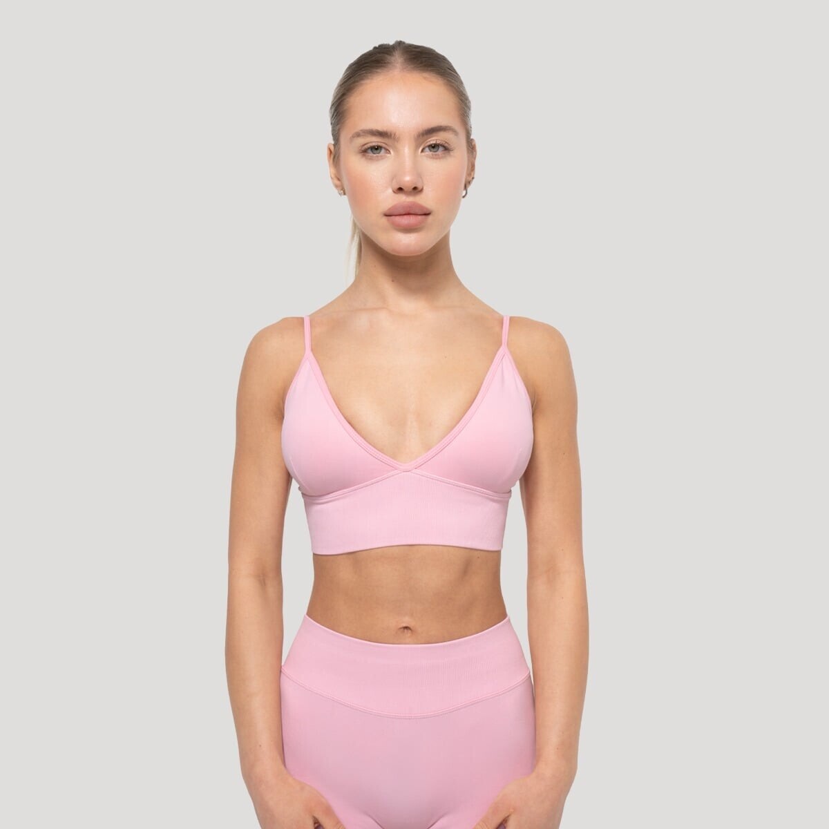 GymBeam Sportovní podprsenka Luma Baby Pink