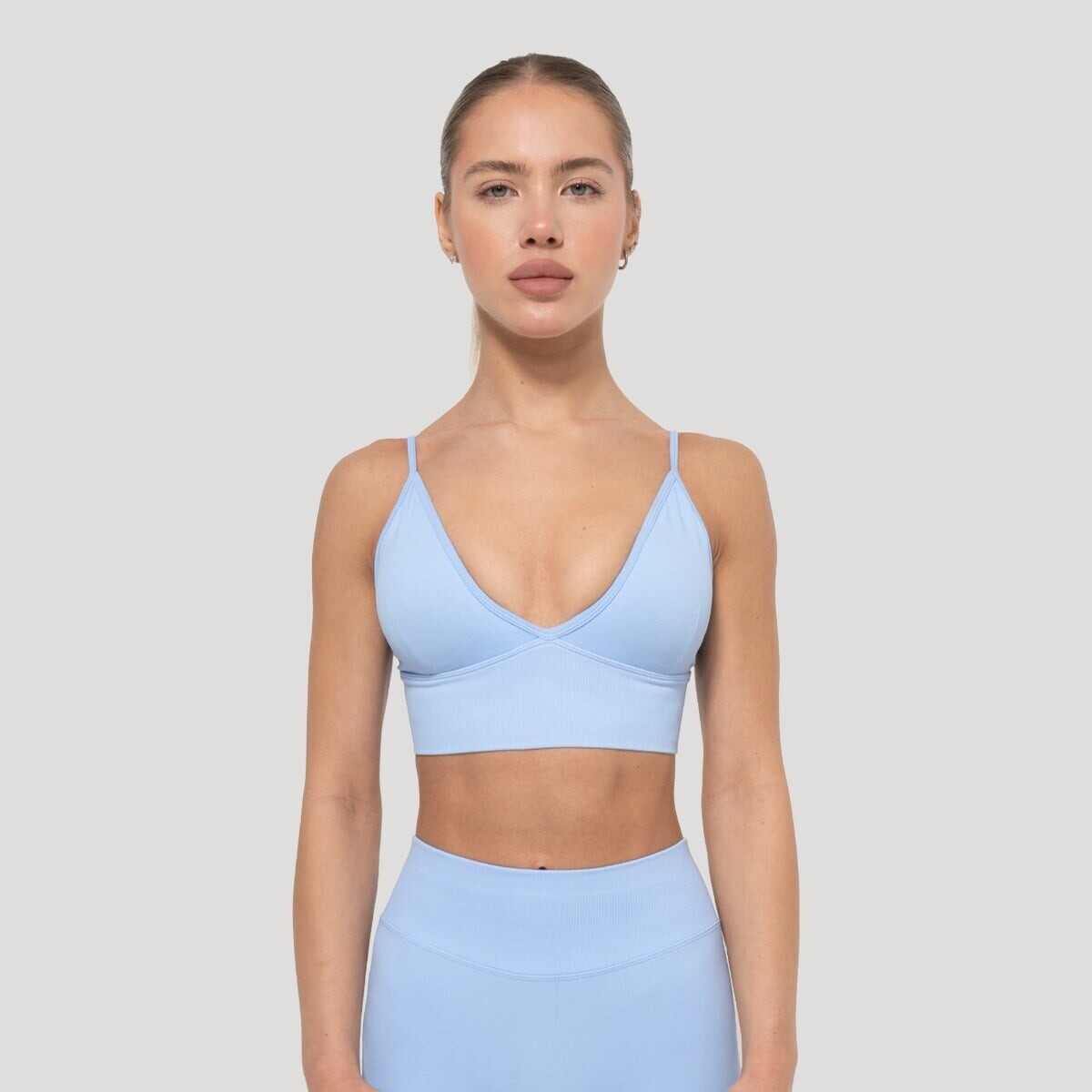 GymBeam Sportovní podprsenka Luma Baby Blue