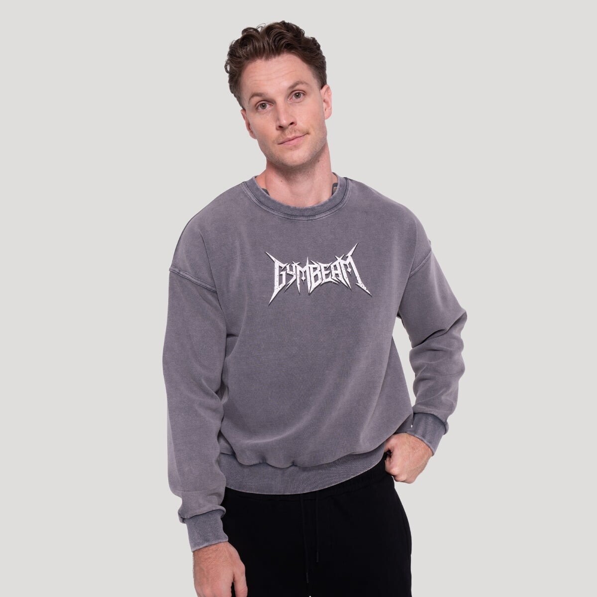GymBeam Mikina Spike Gray