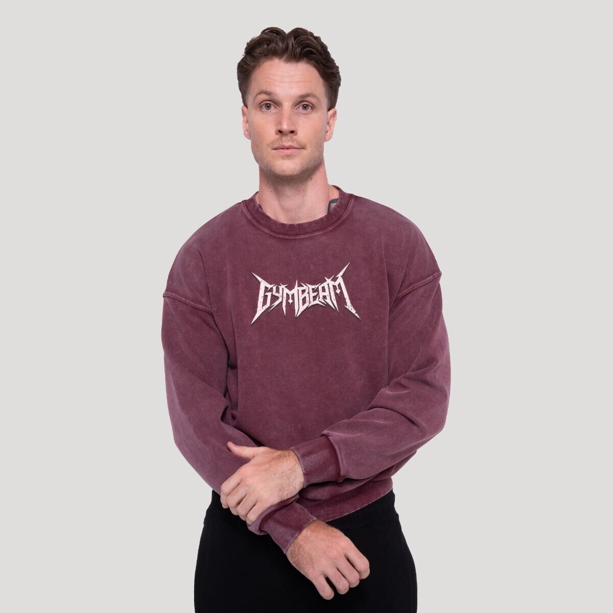 GymBeam Mikina Spike Burgundy