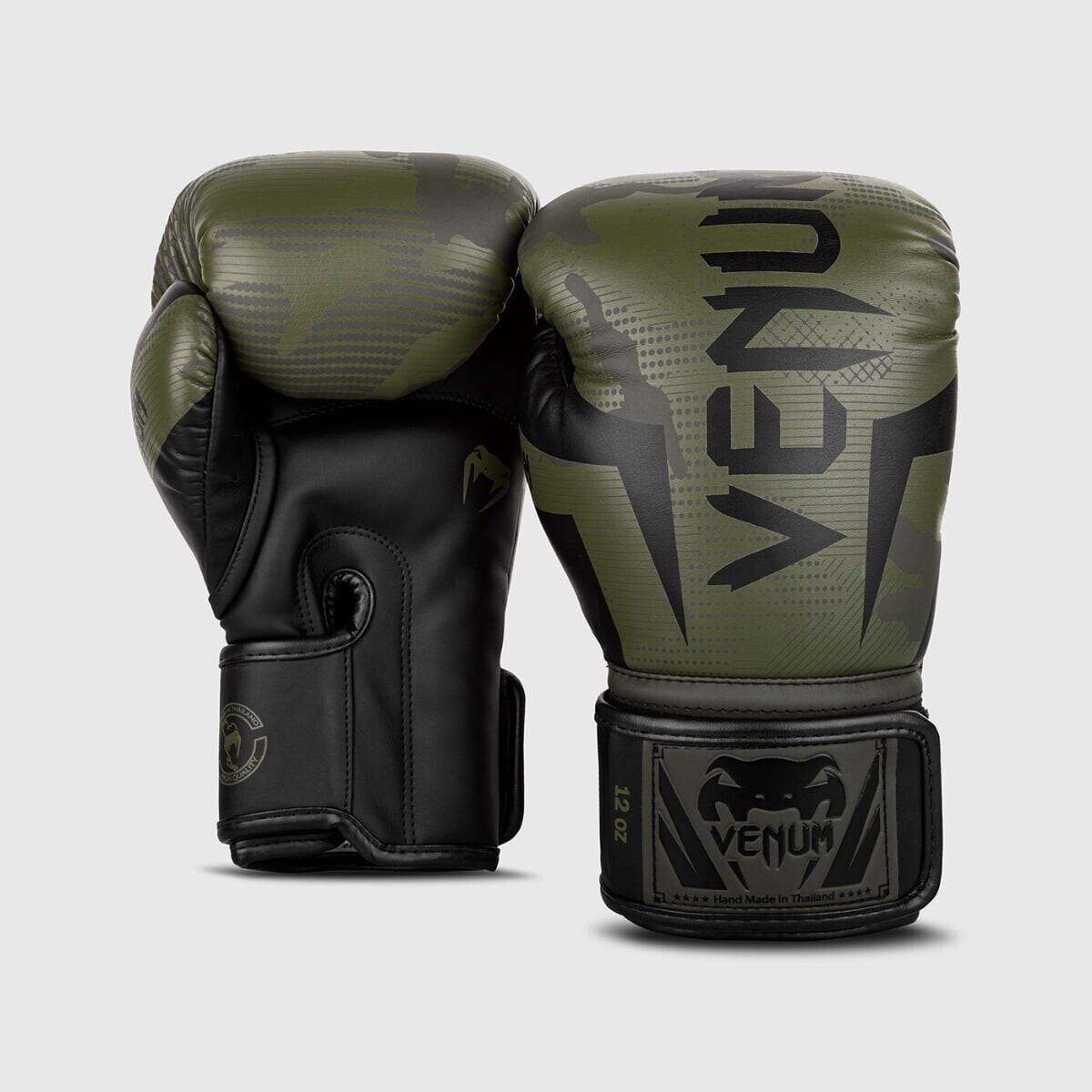 Venum Boxerské rukavice Elite Khaki Camo