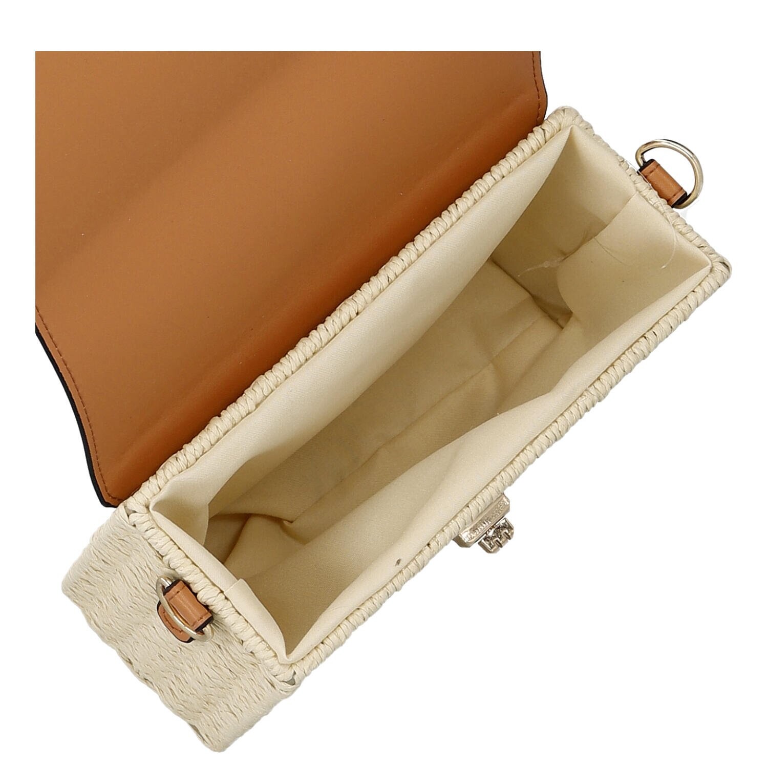 Moderní dámská crossbody kabelka Eugenie, krémová