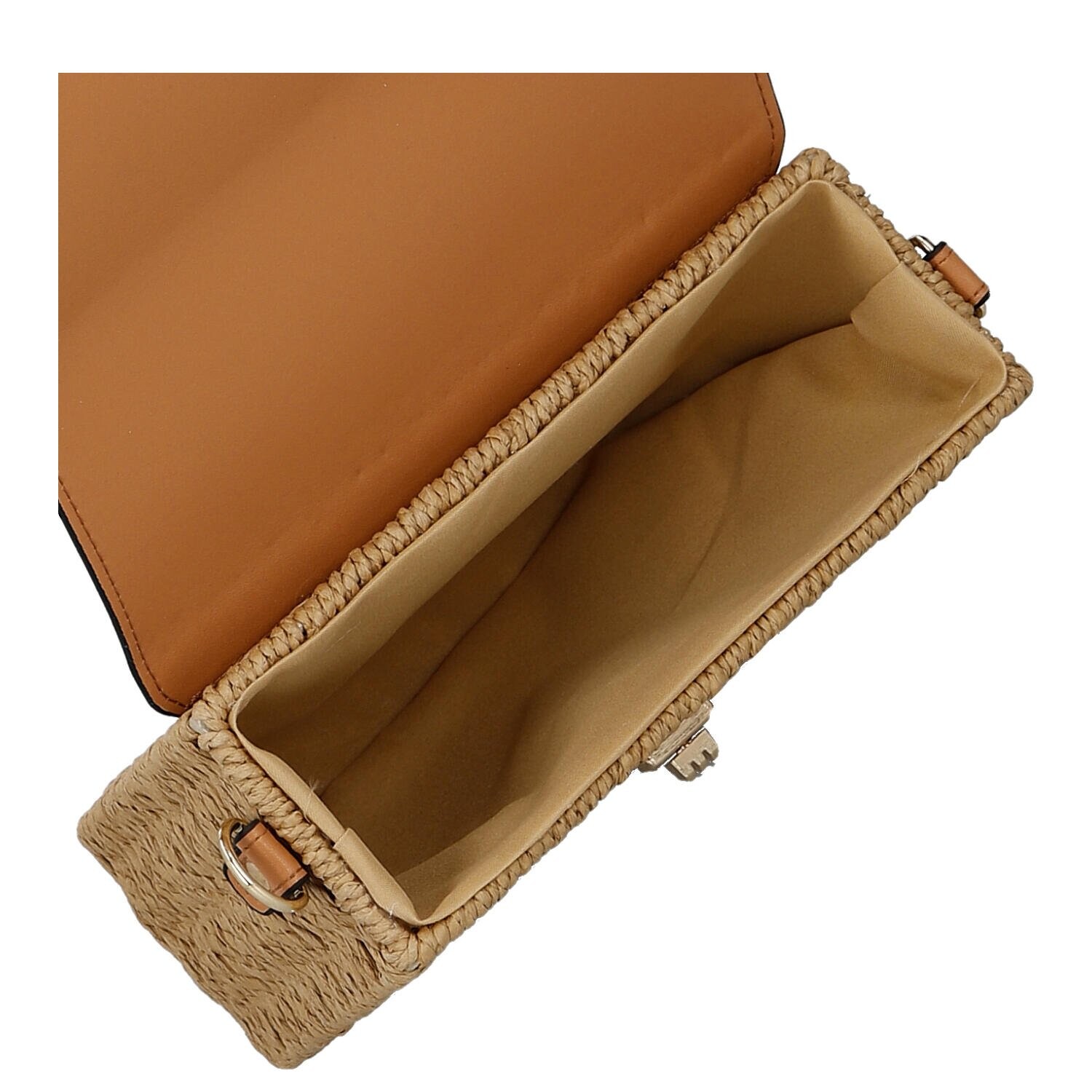 Moderní dámská crossbody kabelka Eugenie, béžová