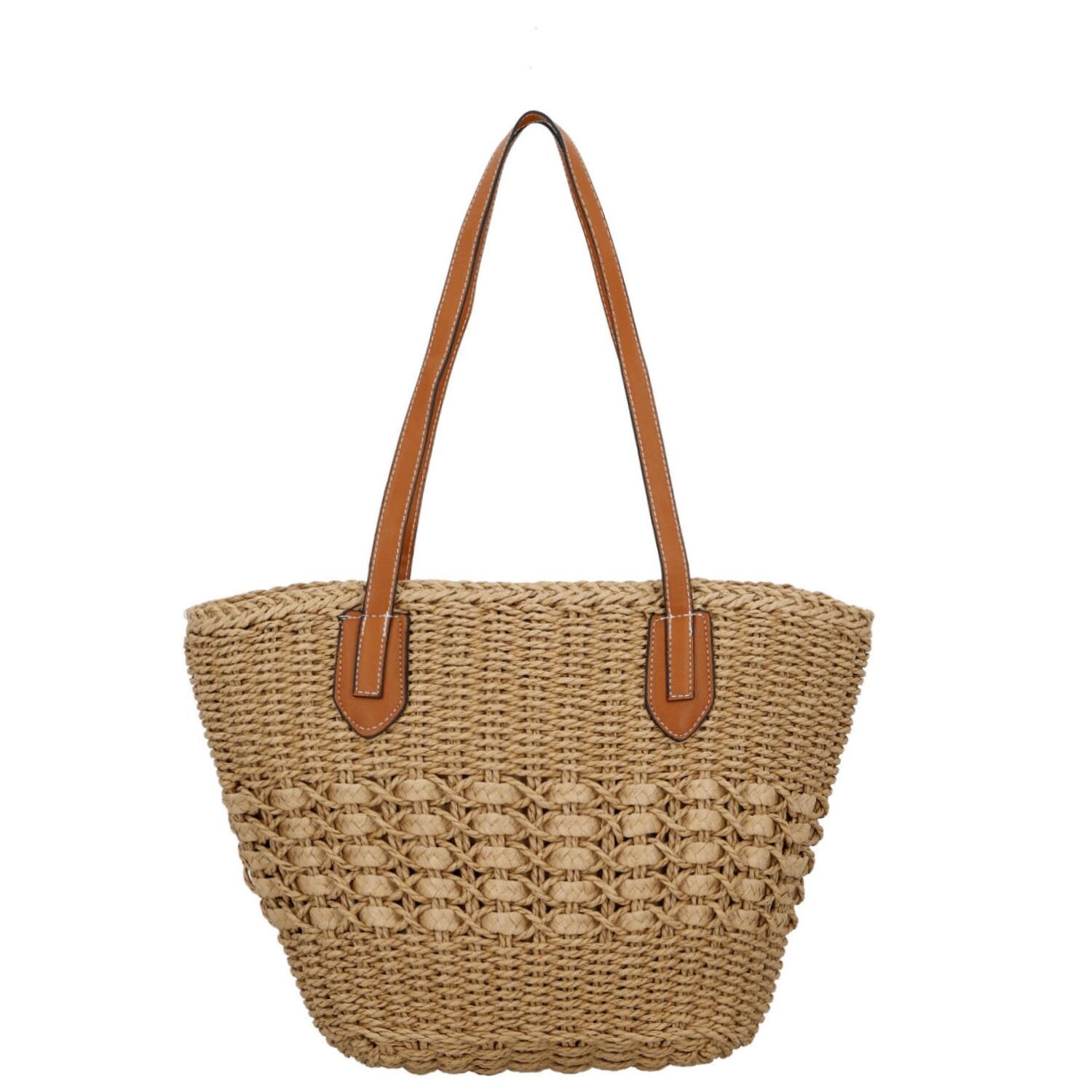 Stylová dámská kabelka na rameno Judita, tmavě béžová