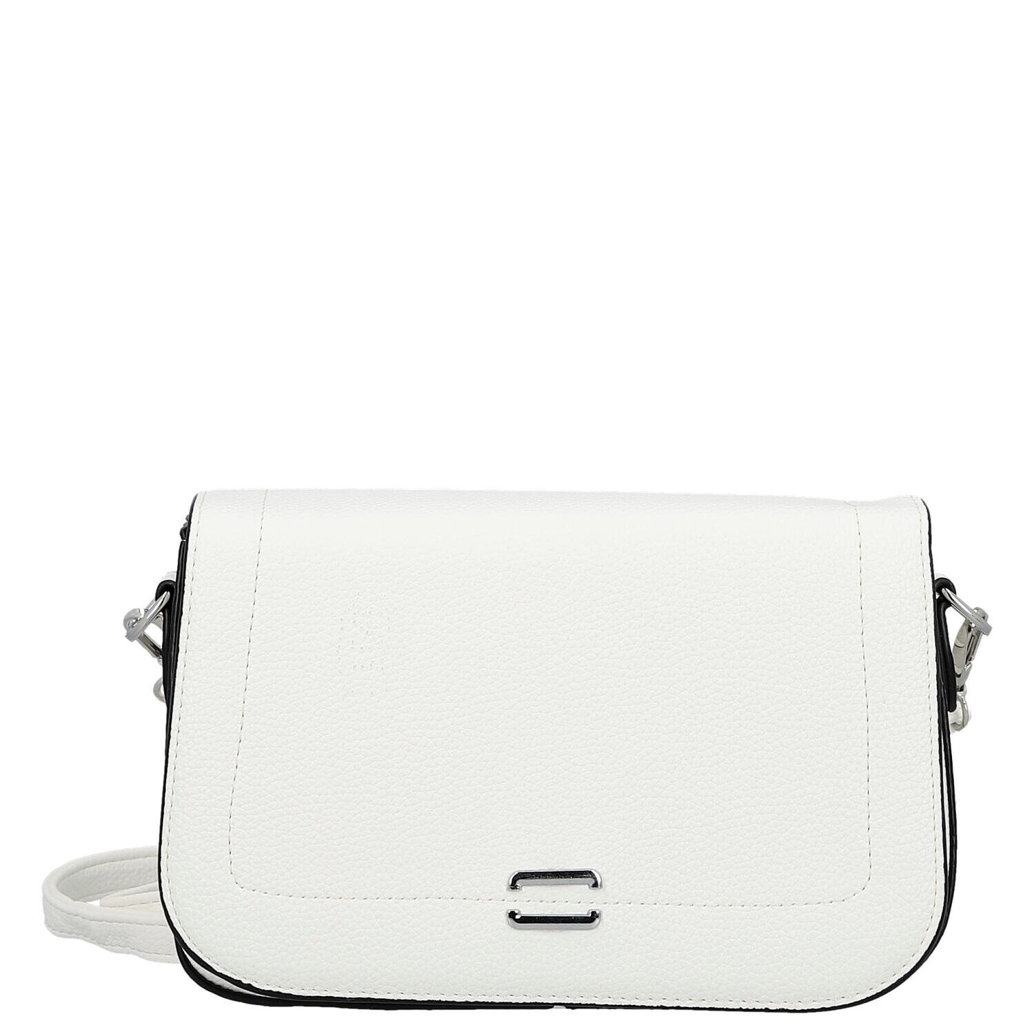 Stylová dámská koženková crossbody kabelka Gizela, bílá
