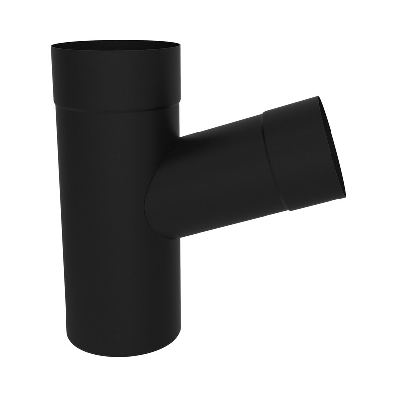 Odbočka svodu boční DEKRAIN COLORDUR 100/80 RAL 9005 černá