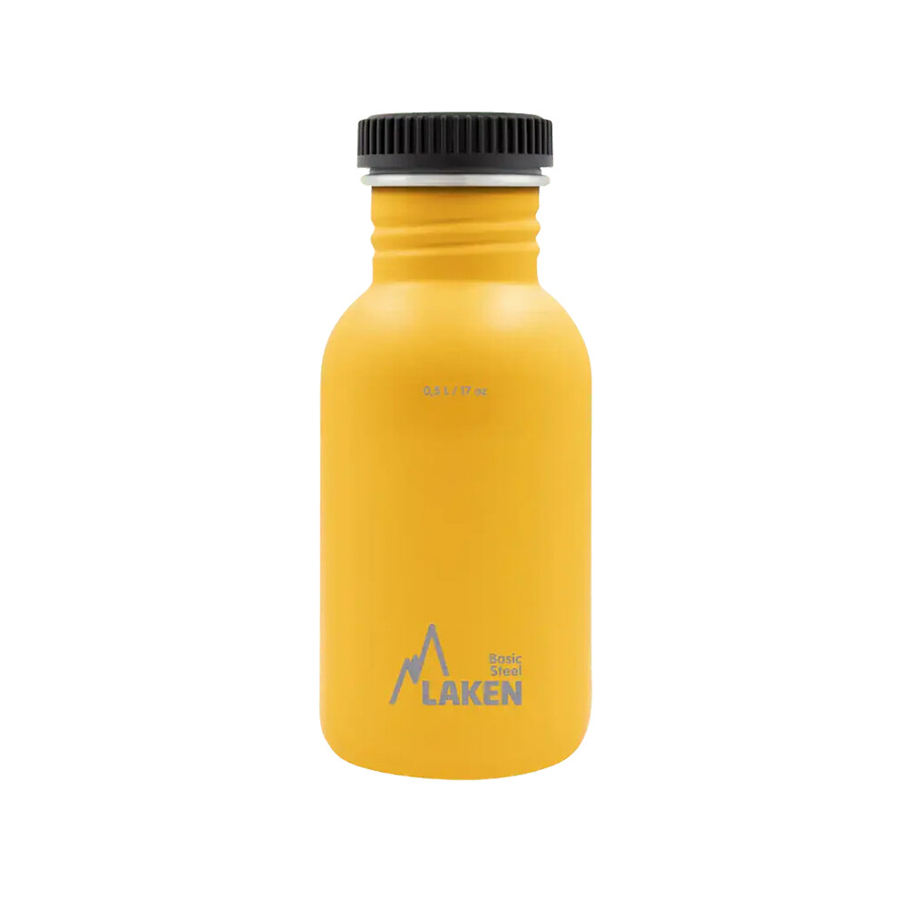 Láhev ocelová Laken Basic Steel 500 ml - žlutá