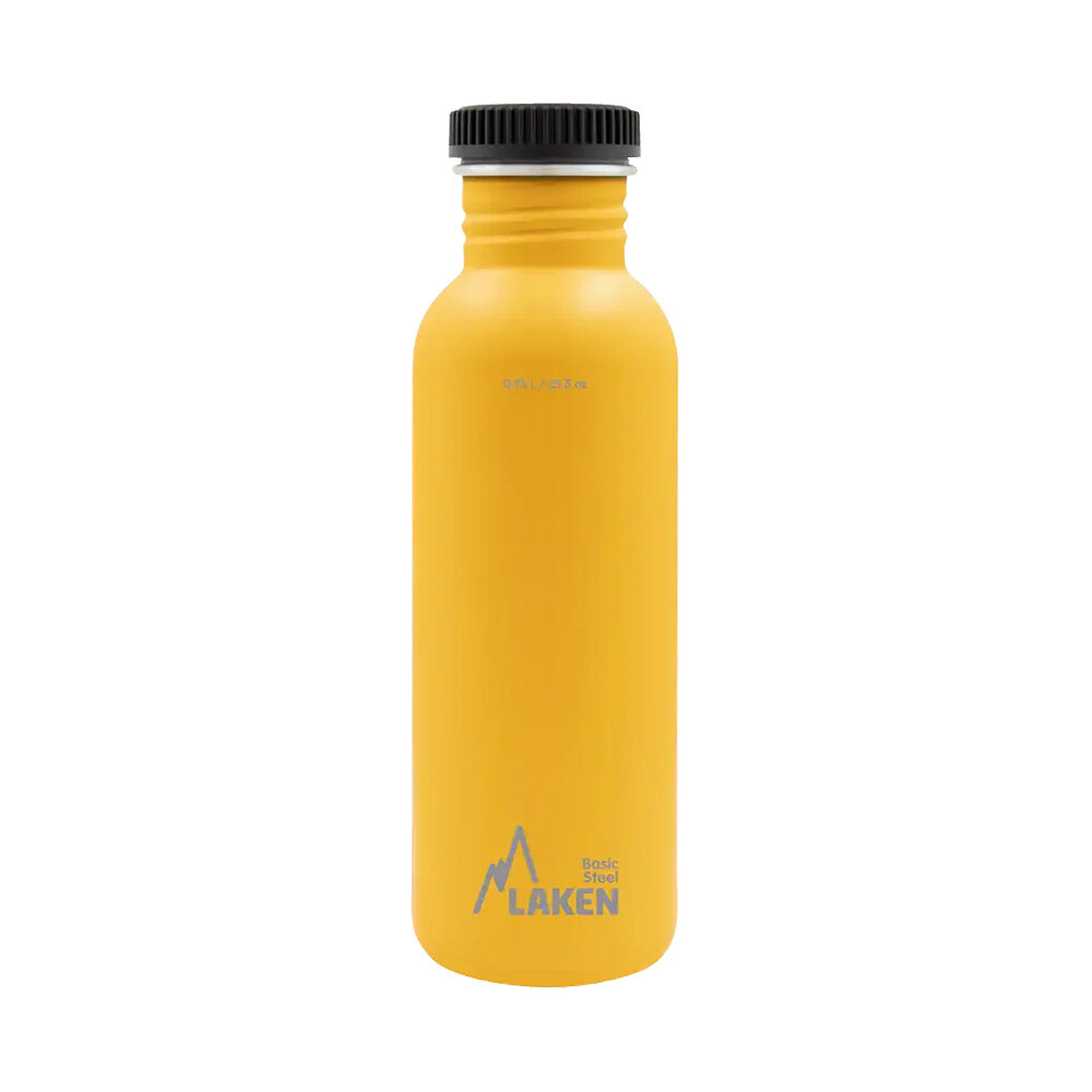 Láhev ocelová Laken Basic Steel 750 ml - žlutá