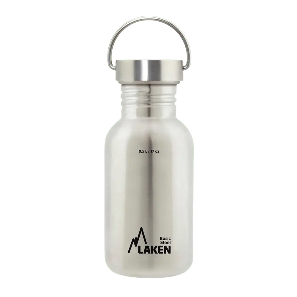 Láhev ocelová Laken Basic Vintage 500 ml - stříbrná