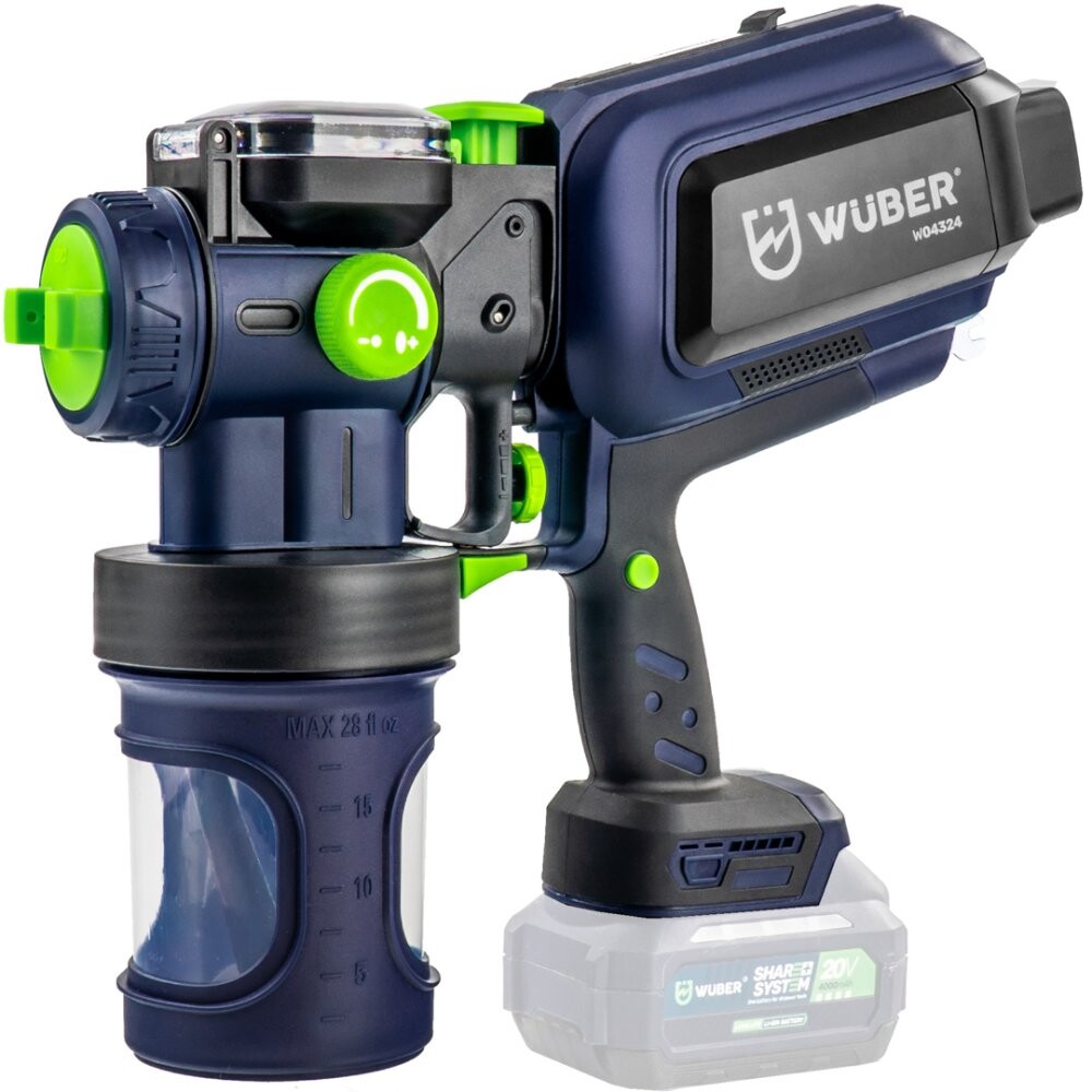 Aku stříkací pistole Wuber W04324, 20V, 150 W
