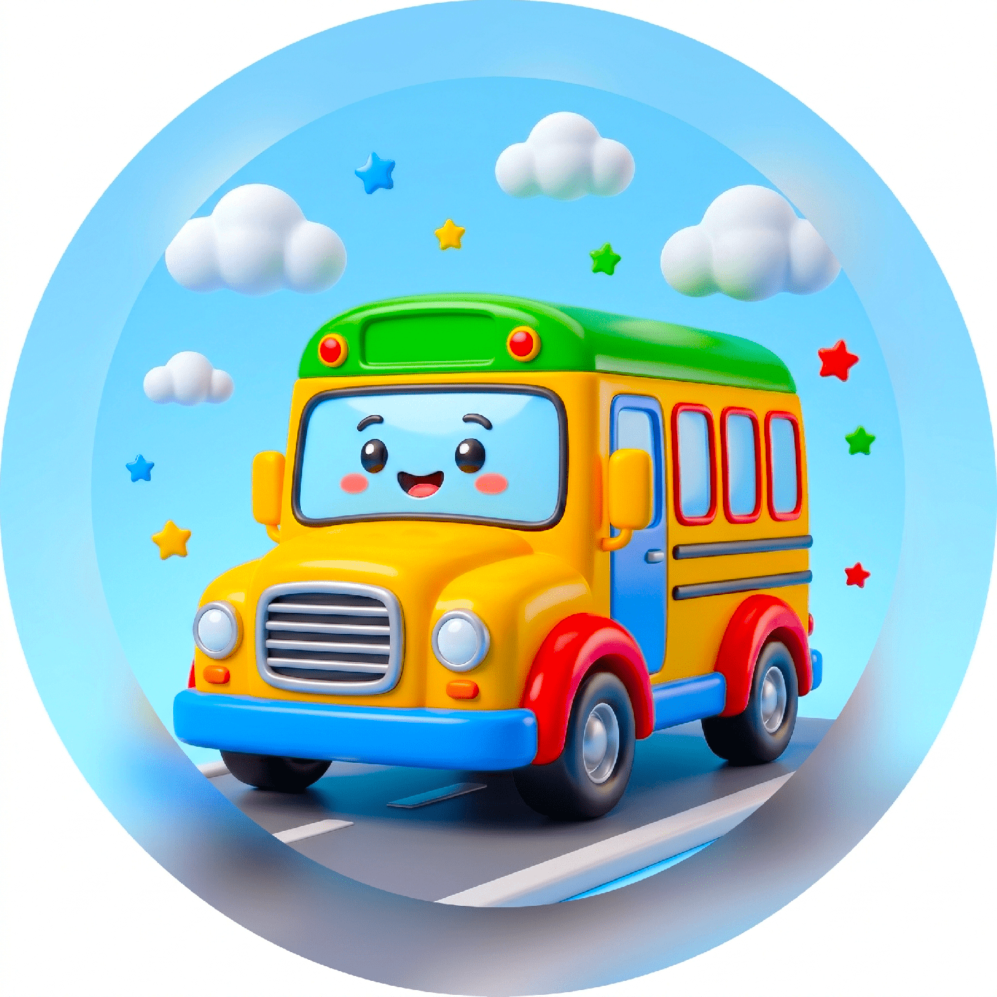 Hospodyňkám.cz Jedlý papír kreslený autobus