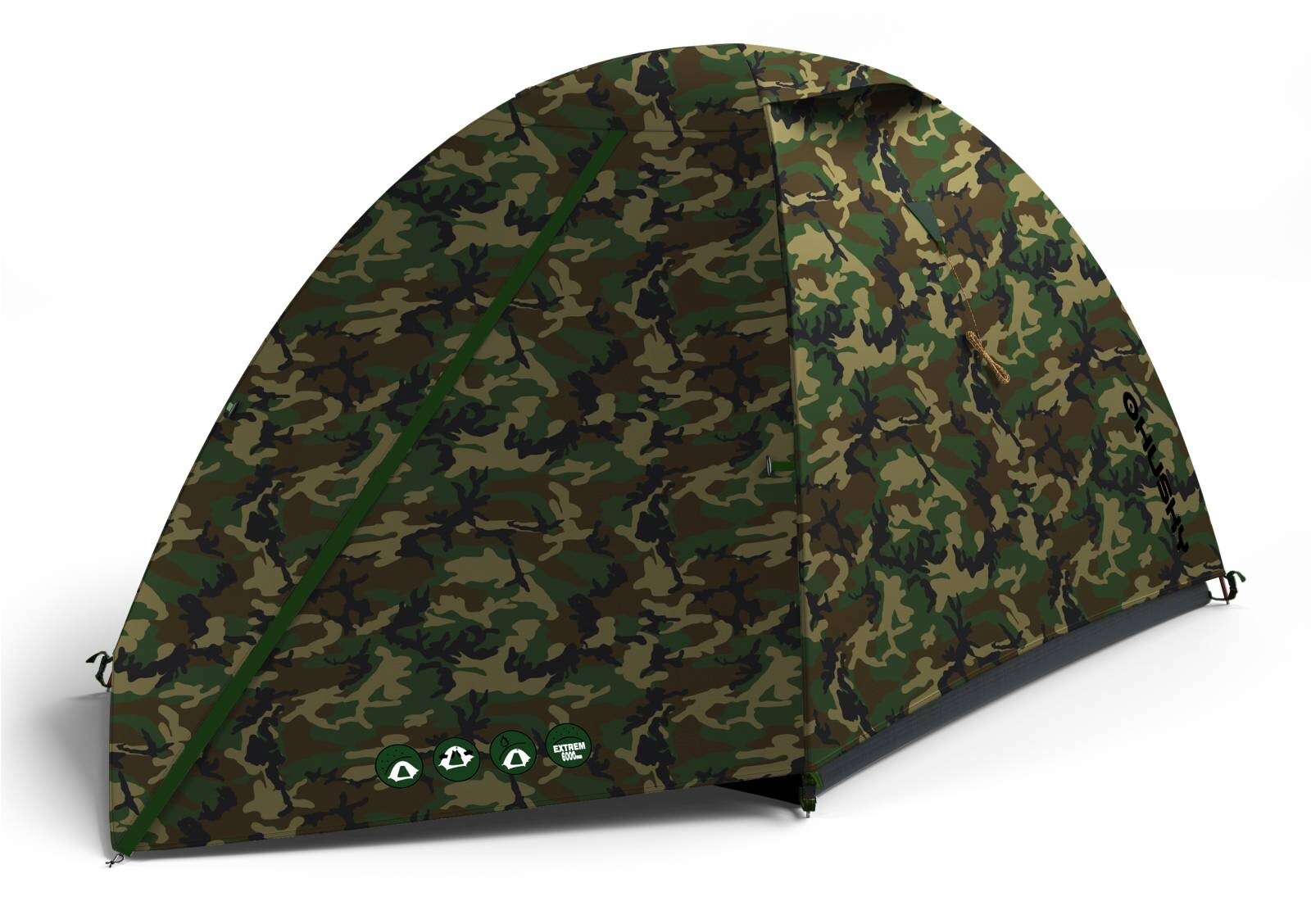 Husky Stan Outdoor Bizam 2 army zelená 8592287110319
