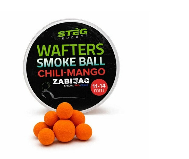 Stég Boilie Zabijaq Wafters SMOKE BALL 11-14 mm Chili - Mango 40g
