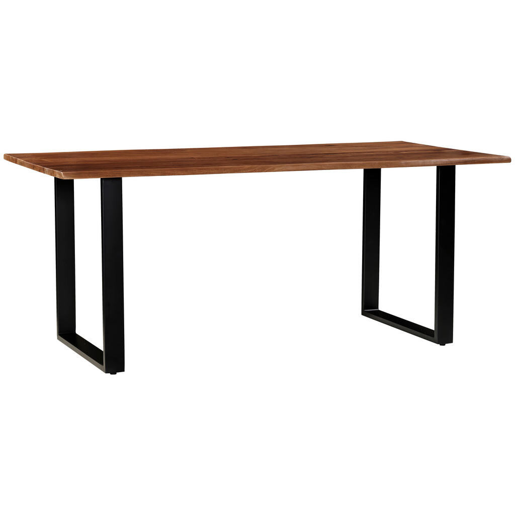 P & B JÍDELNÍ STŮL, akácie, černá, barvy vlašských ořechů, 180/90/76 cm