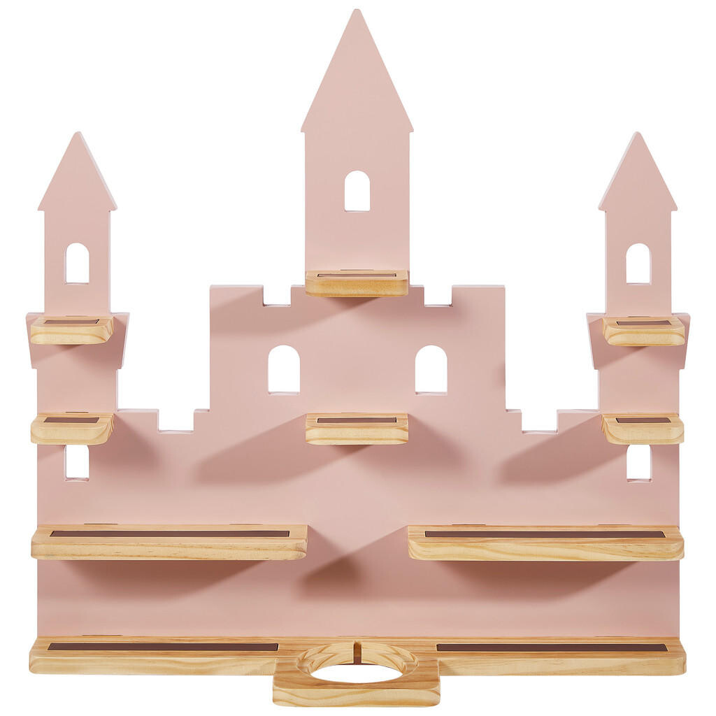 Ben'n'jen REGÁL PRO TONIEBOX, borovice, přírodní barvy, pink, 58/59/15 cm