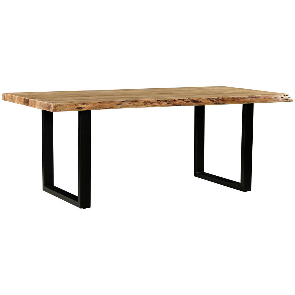 P & B JÍDELNÍ STŮL, akácie, černá, barvy akácie, 200/100/76 cm