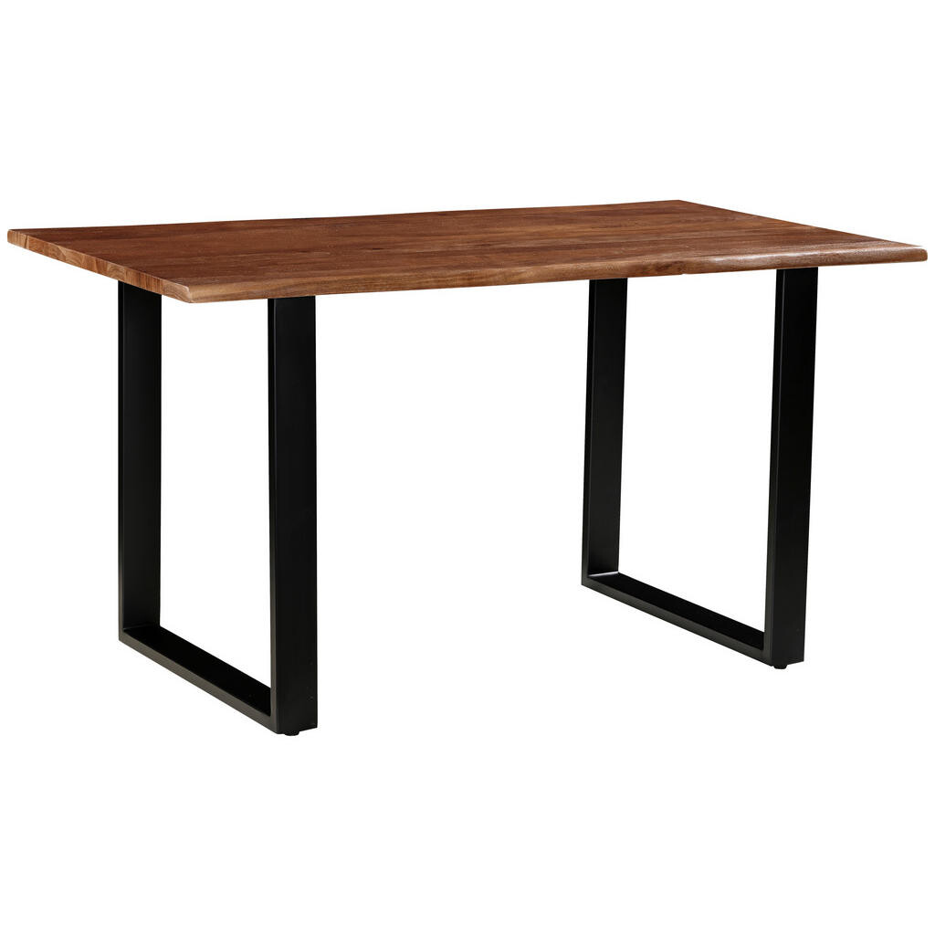 P & B JÍDELNÍ STŮL, akácie, černá, barvy vlašských ořechů, 140/80/76 cm