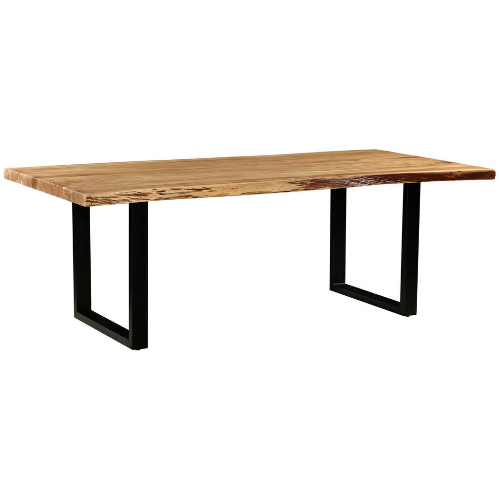 P & B JÍDELNÍ STŮL, akácie, černá, barvy akácie, 220/100/76 cm