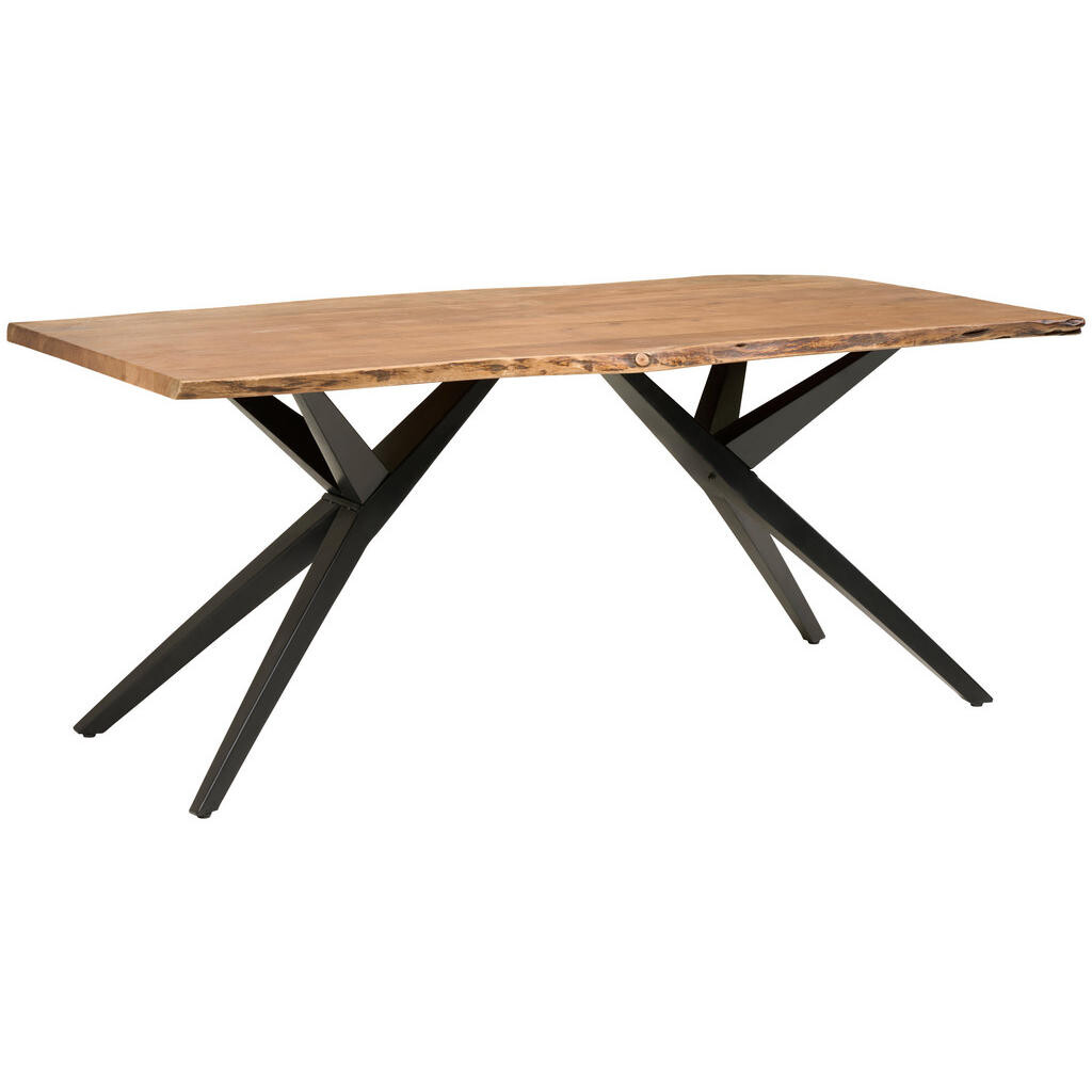 P & B JÍDELNÍ STŮL, akácie, černá, barvy vlašských ořechů, 200/100/76 cm