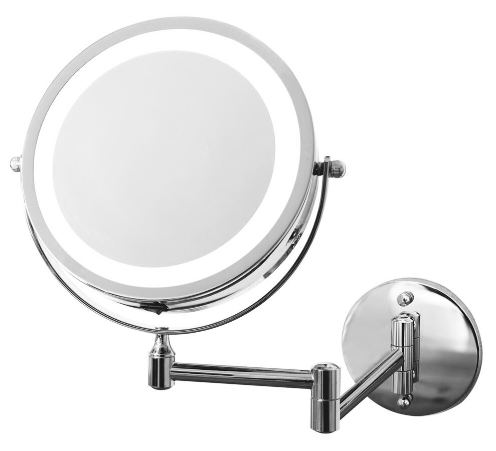 Ridder MARY kosmetické zrcátko závěsné, LED, Ø 130mm, chrom