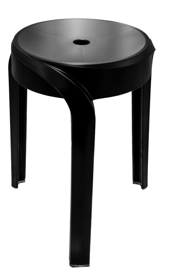 Ridder STAN koupelnová stolička, průměr 30cm, černá
