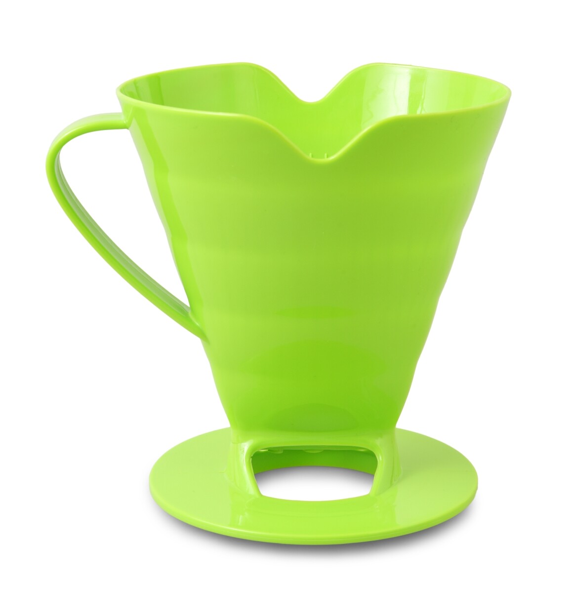PRAKTIK | Překapávač na kávu s držákem na filtry | Pour Over stojan na ruční přípravu kávy zelený