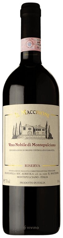 Il Macchione Vino nobile di Montepulciano Riserva 2018, Il Macchione, Toskánsko