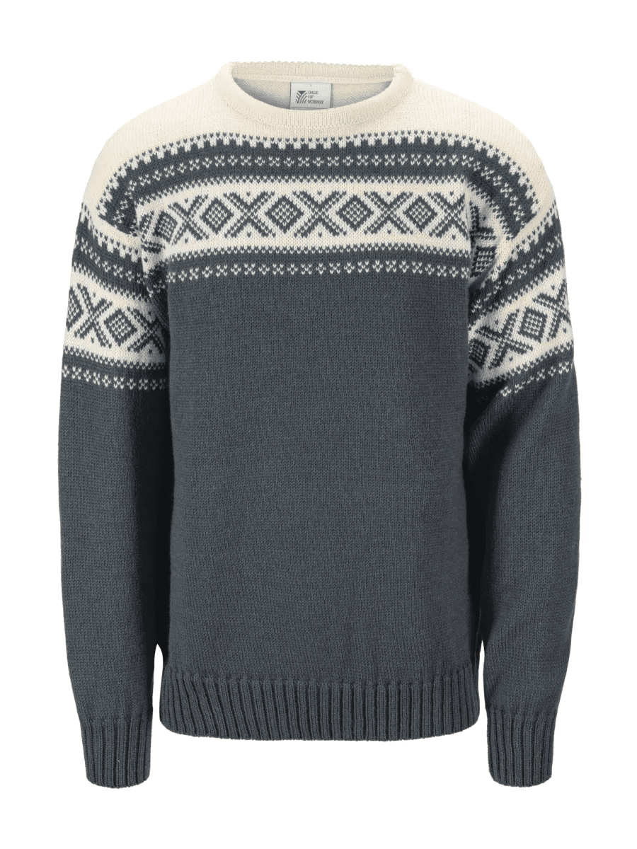 DALE OF NORWAY CORTINA 1956 unisex svetr Steel, Offwhite velikost: M