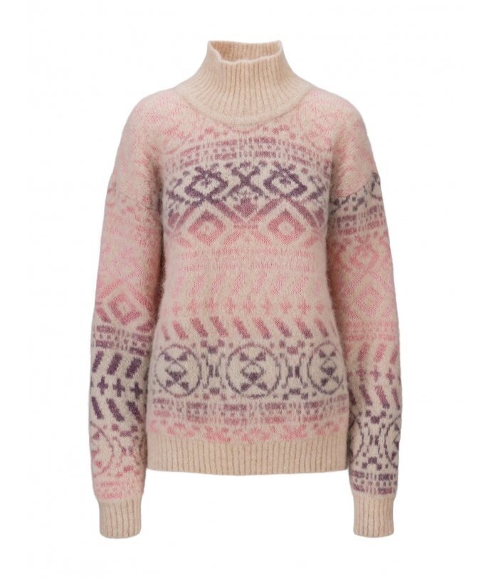 DALE OF NORWAY HIGHLAND dámský svetr Off White, Pink Ombre velikost: L