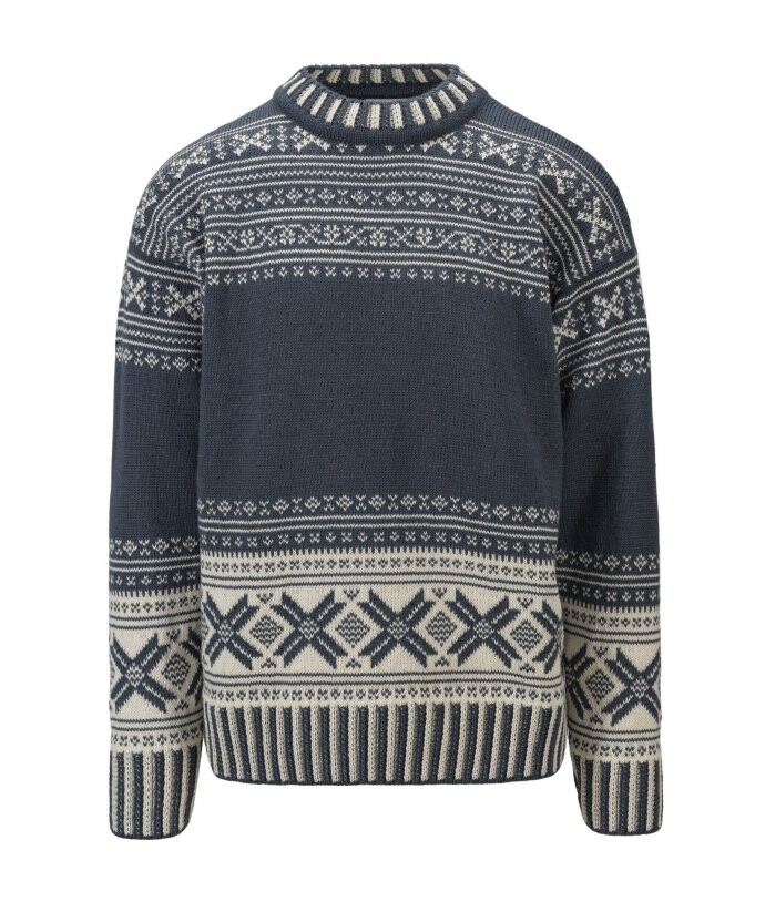 DALE OF NORWAY TORRIDAL pánský svetr Steel, Offwhite velikost: L