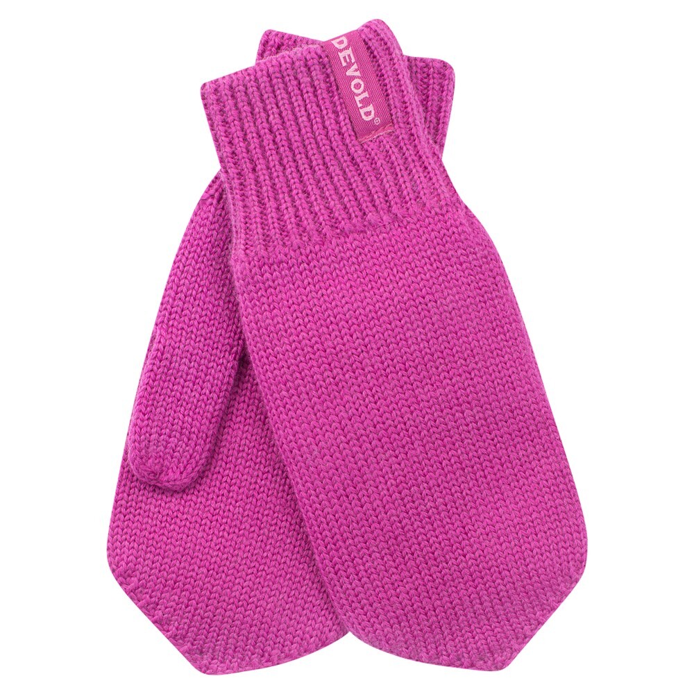 DEVOLD WOOL dětské rukavice Pink velikost: 3
