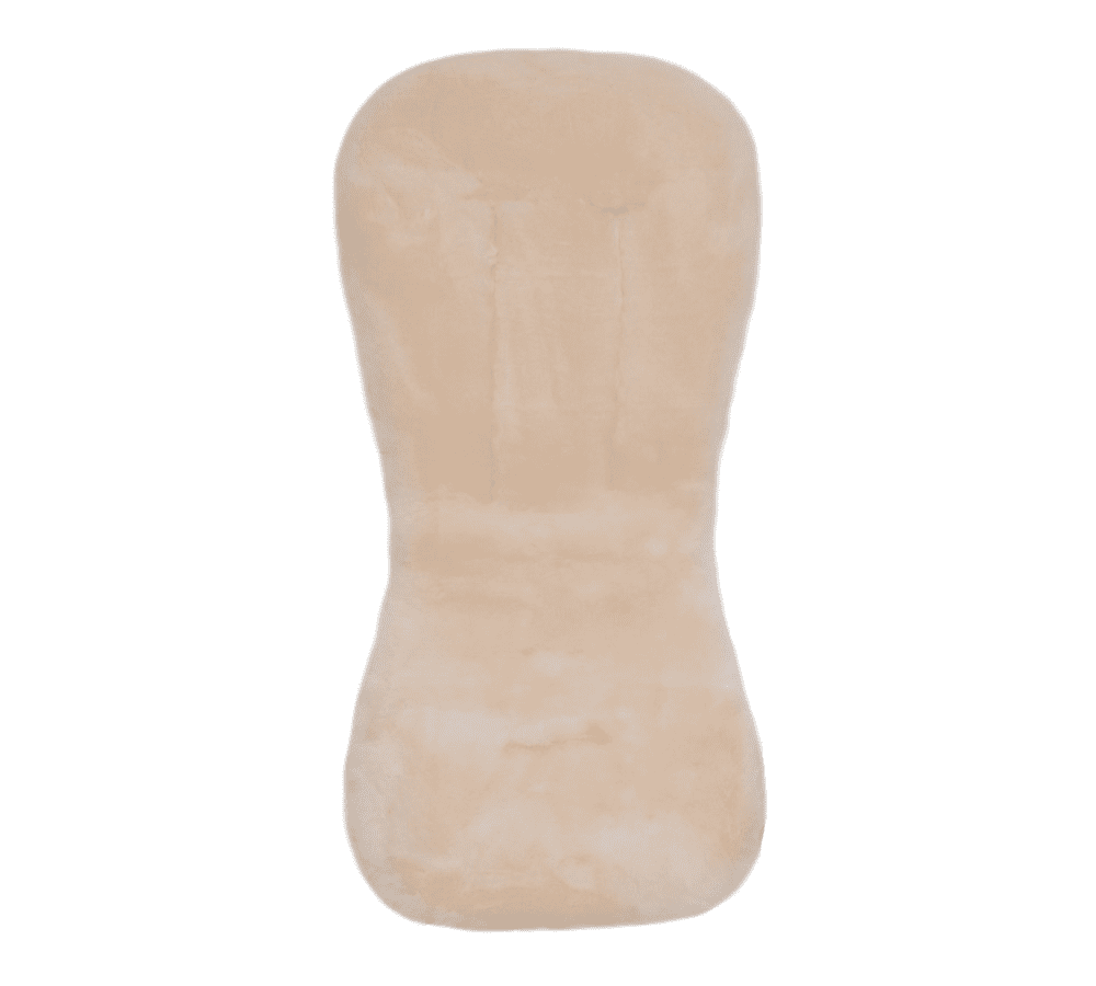 Podložka do kočárku jehněčí kůže Off White