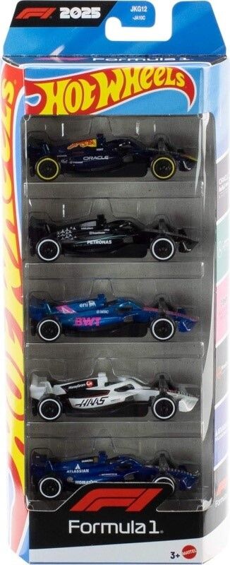 Mattel Hot Wheels® FORMULE 1 angličák 5ks, JLN11