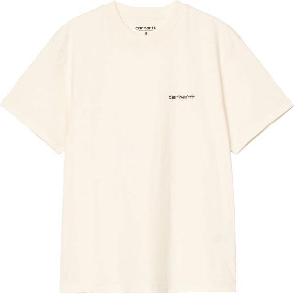 Triko Carhartt Wip Script Embroidery S/S - Béžová - M
