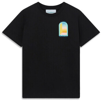 Casablanca  TSHIRT L'ARC COLORÉ MPF24-JTS-001-10-EX BLACK  Černá