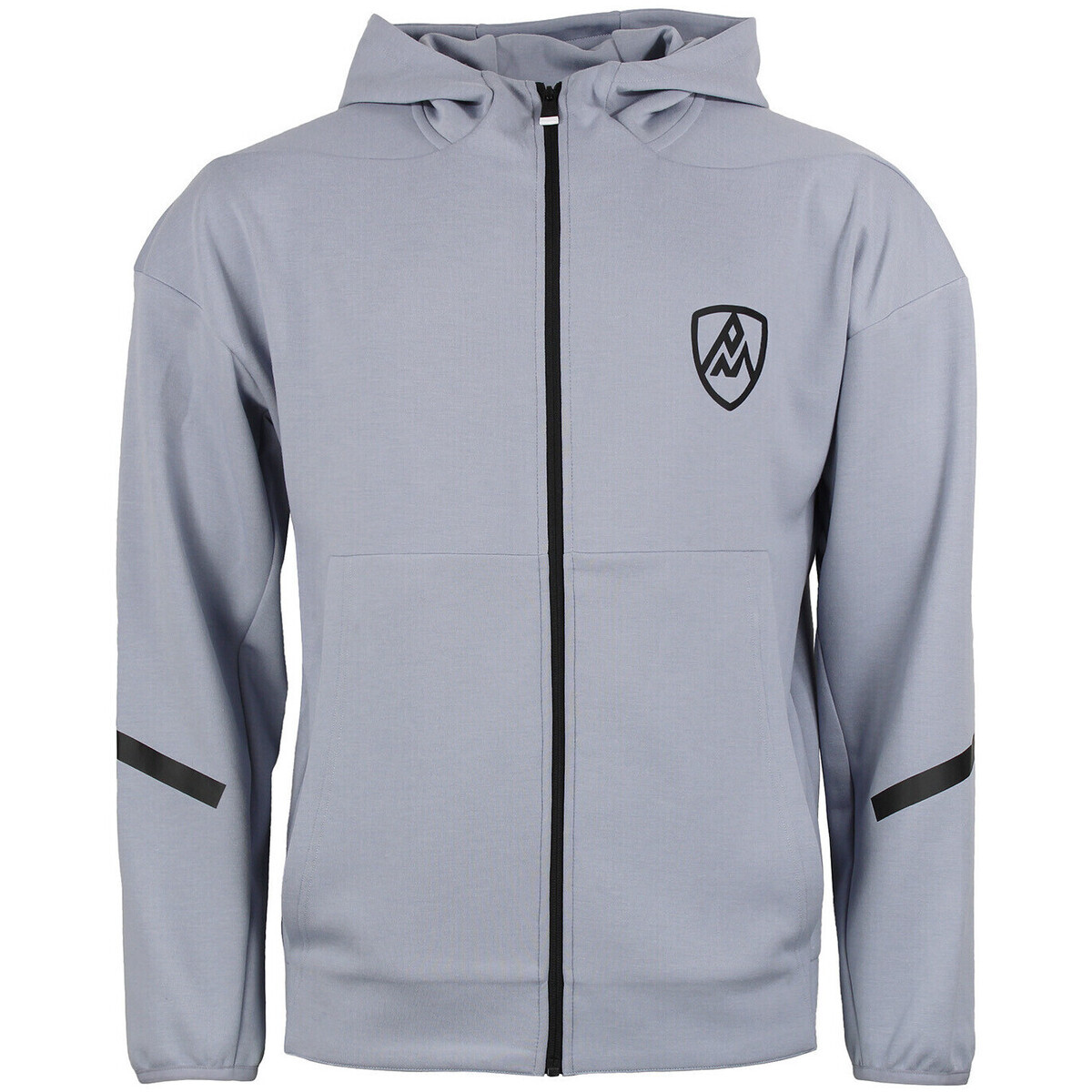 Peak Mountain  SWEAT SCUBA A CAPUCHE ZIPPE CLAPOTIS HOMME  Šedá