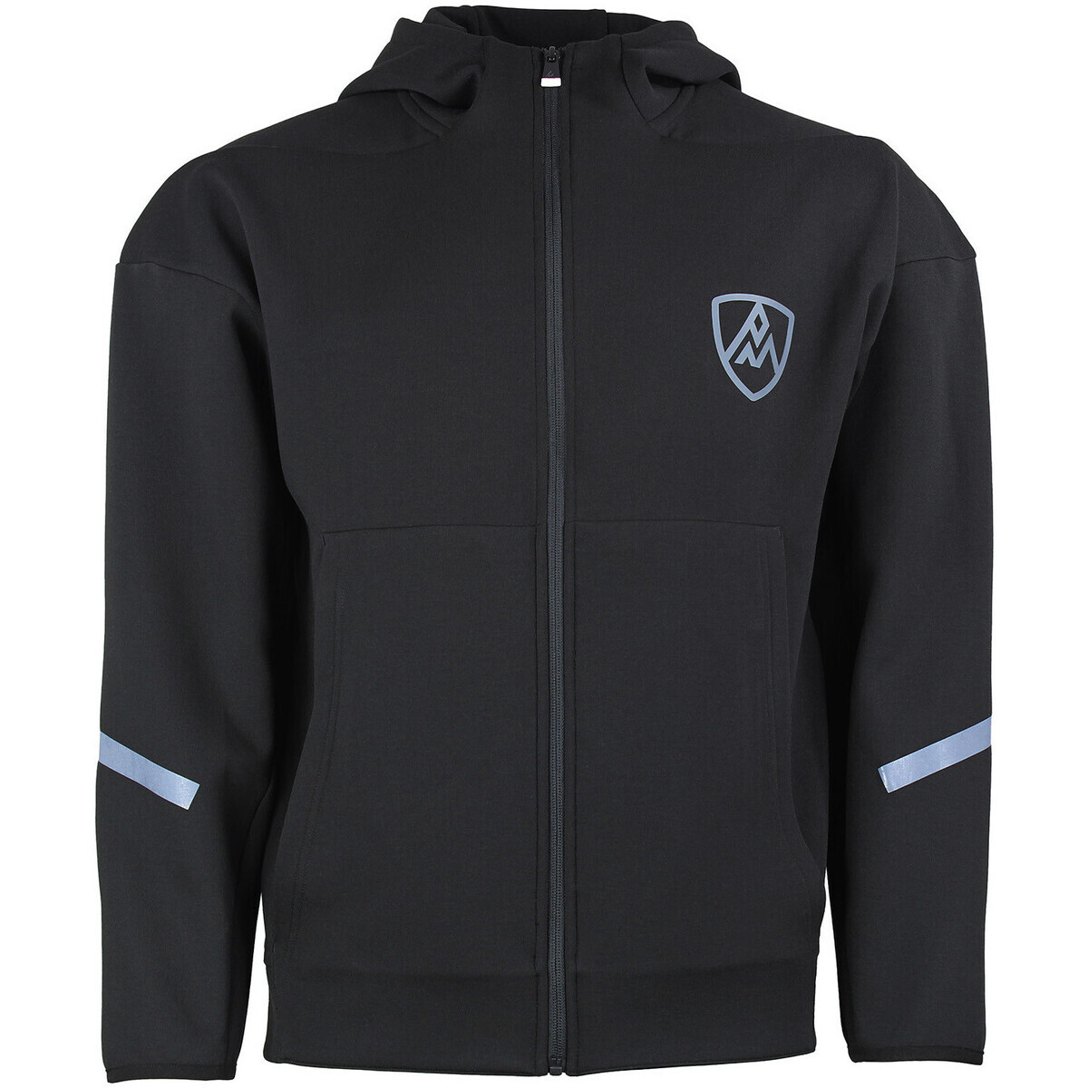 Peak Mountain  SWEAT SCUBA A CAPUCHE ZIPPE CLAPOTIS HOMME  Černá
